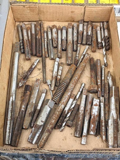 Pickup in Rib Lake. 11" box of taps and other up to 7/8".