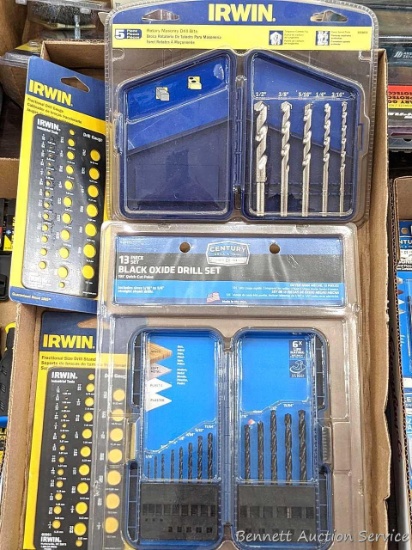 Irwin Rotary Masonry Drill Bits, Irwin Fractional Size Drill Stand, Century Drill and Tool brand