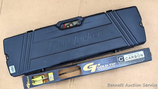 Gold Tip Pro Hunter 5575 arrow, and a nice Dosko Sport Bow Guard FL Series hard case that holds up