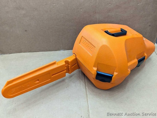 Stihl Woodsman chainsaw case fits MS 170 to MS 460 with 20? bar. (Excludes MS 441 and wrap-handle