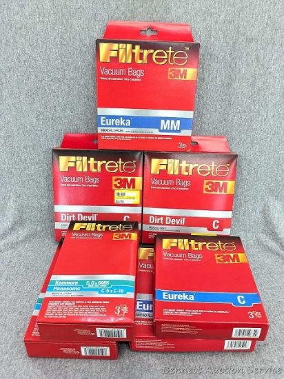 NIP 3M Filtrete micro-allergen vacuum cleaner bags for Eureka, Dirt Devil, and Kenmore / Panasonic