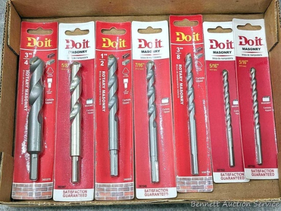 Do It Best Masonry and Rotary Masonry bits. Check photos for variety of sizes.