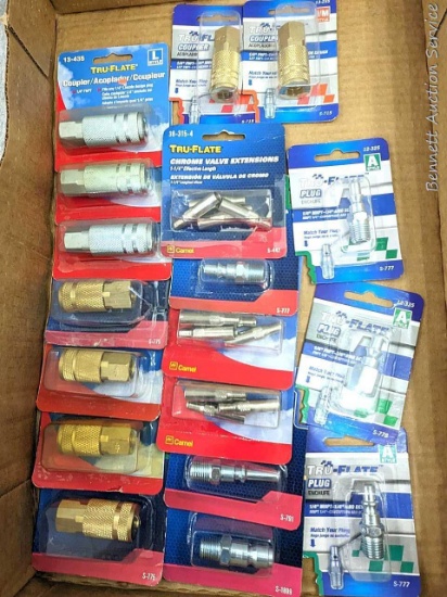 Tru-flate brand Couplers and Plugs for your air compressors and pneumatic tools.