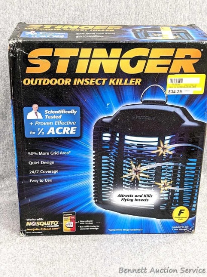 Stinger Outdoor Insect Killer bug zapper to hang in your outdoor space to kill all of the uninvited