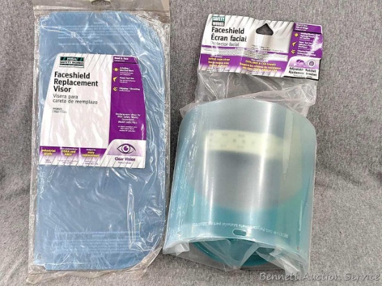 Safety Works brand Face shield and Replacement Visor, NIP.