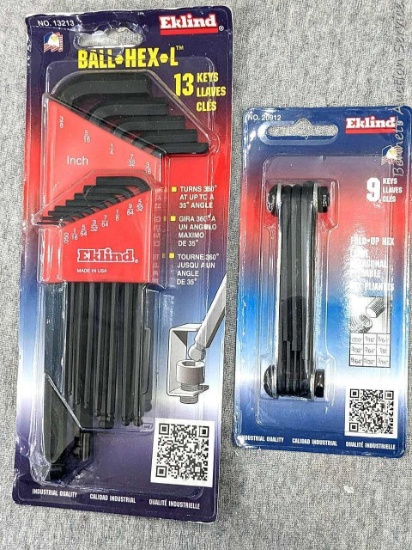 Eklind fold-up hex keys and Eklind Ball-hex keys. NIP and perfect for those weird hardware assembly