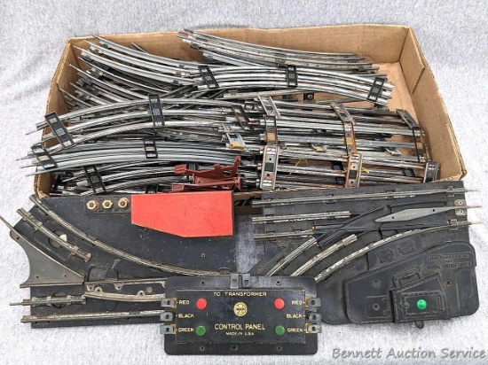 Louis Marx Manual Control Switch, MAR Toys track or rail divider, MAR To Transformer Control Panel,