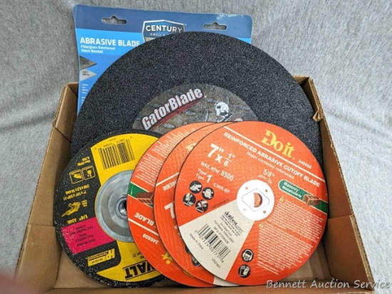 Do it 7"x18" reinforced abrasive cutoff blades, DeWalt DW4999 Type 27 metal grinding blade,