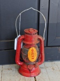 Pickup in Rib Lake. Dietz No. 50 lantern with original tag; measures 6