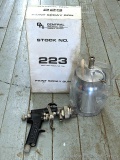 Pickup in Rib Lake. NIB Central Pneumatic Stock No. 223 paint spray gun is about 12