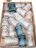 Pickup in Rib Lake. Blue and clear insulators by Am.Tel & Tel Co., Hemingray, possibly other. All