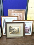 Pickup in Rib Lake. Framed piece of The Great Fire in Milwaukee - General Views of The City; plus