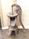 Pickup in Rib Lake. Antique cast iron pitcher pump is about 18