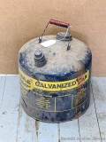Pickup in Rib Lake. Eagle brand galvanized gas can, model no 405, holds 5 gallons.