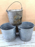 Pickup in Rib Lake. Three 3-gallon galvanized buckets.