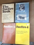 Pickup in Rib Lake. Three Foxfire books including first, third and fourth volume, plus a book on