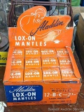 Pickup in Rib Lake. Original store display box of Aladdin Lox-On mantles for model 12-B-C-21c lamps,