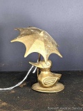 Pickup in Rib Lake. Cute little brass duck with umbrella stands 3-3/4