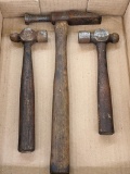 Pickup in Rib Lake. Vintage cross peen and ball peen hammers. Both are in good shape. Largest hammer