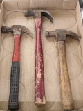 Pickup in Rib Lake. Three claw hammers, longest measures 16