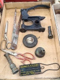 Pickup in Rib Lake. Cool vintage Lufkin tape measure; Colton's No. 10 file cleaner; scissors,