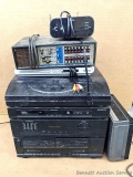 Pickup in Rib Lake. Magnavox surround sound stereo with turntable, dual cassette deck, radio;