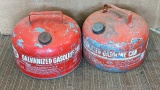 Pickup in Rib Lake. Two vintage Eagle brand gas cans, each hold approx. 2 gallon.