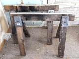 Pickup in Rib Lake. Pair of sawhorses are 3' wide and 27
