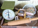 Pickup in Rib Lake. Retro American Family kitchen scale weighs up to 25 lb.; some galvanized canning