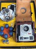 Pickup in Rib Lake. Vintage Kodak Brownie Starmatic camera with its original box, a Kodalite Midget