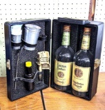 Pickup in Rib Lake. Vintage Trave-L-bar incl. two empty Christian brothers Brandy, an opener, cups,