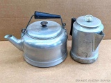 Pickup in Rib Lake. Worthmore tea kettle and a Comet brand coffee pot.
