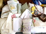 Pickup in Rib Lake. Embroidered linens, plus sheets, and more.