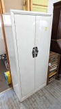 Pickup in Rib Lake. Seel storage cabinet with 4 shelves measures approx 30