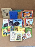 Pickup in Rib Lake. Children's books including vintage cloth books, Little House on the Prairie,