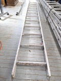 Pickup in Rib Lake. 12' aluminum extension ladder section with pivoting feet.