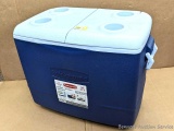 New 50 qt three day Rubbermaid cooler is about 2' long overall.