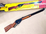 Daisy Red Ryder Carbine lever action air rifle shoots .177 cal BBs and looks new. About 3' long.