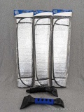 Three new windshield reflectors and Ice Crusher and Ice Chisel scrapers; great for this coming snow
