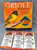Opus Oriole Feeder and 3 packets of additional oriole instant nectar concentrate
