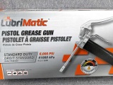 LubriMatic Pistol Grease Gun. Standard Duty, 6000 PSI. Uses standard 14oz grease cartridge and can