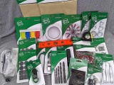 A good assortment of things for your home incl bungee cords, hide-a-keys, padlock, sports whistles,