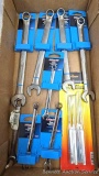 Variety of Channel Lock metric wrenches incl 7mm, 8mm, 11mm, 14mm - 17mm; Forney Easy Pick repair