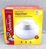 1-1/2 gallon Sunbeam warm mist vaporizer with medicine well to vaporize inhalant, NIB