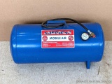 American mobile air tank has a max pressure of 125 psi. Measures about 11