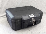 Sentry Safe fire resistant lock box with two keys. In good condition and about 14-1/2