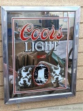Coors Light Beer mirror is in good condition and about 15