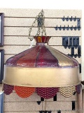 Totally retro light fixture works and just needs a little glue, then hang in your home or shop!
