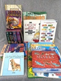 Variety of children's paperback books incl classic R.L. Stine, J.R.R. Tolkien, coverless Pokemon,