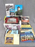 Assorted vintage WWII-era stamped postcards, Also incl some state destinations, a mix of color /